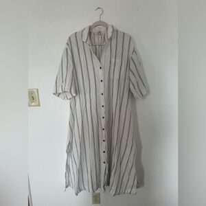 Madewell button-up maxi beach cover up